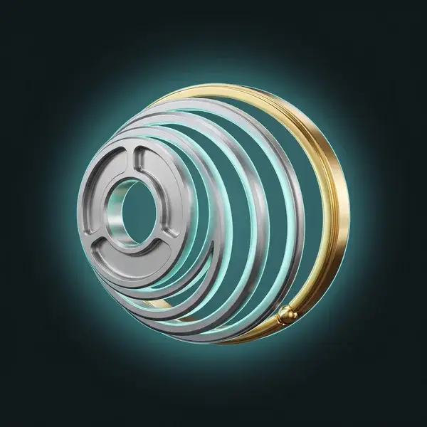 Aerospace fitting before four teal rings and a gold ring: the load cases and review gates of an aerospace engineering plan