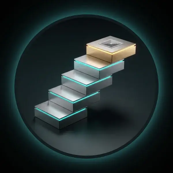 Steel steps with teal edges rising to a gold step and a small diffuser: the design cases and gates of a CFD analysis for HVAC