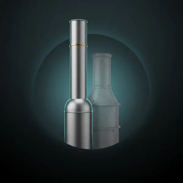 Slim stack with a smooth breeching ahead of a faded squat one: the stack layout our environmental consulting services deliver