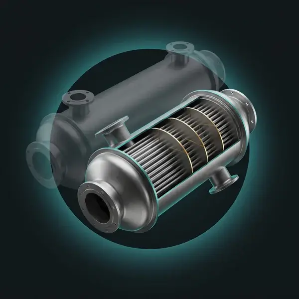 Compact heat exchanger with new baffles ahead of a faded longer one: the design heat transfer solutions deliver for the duty
