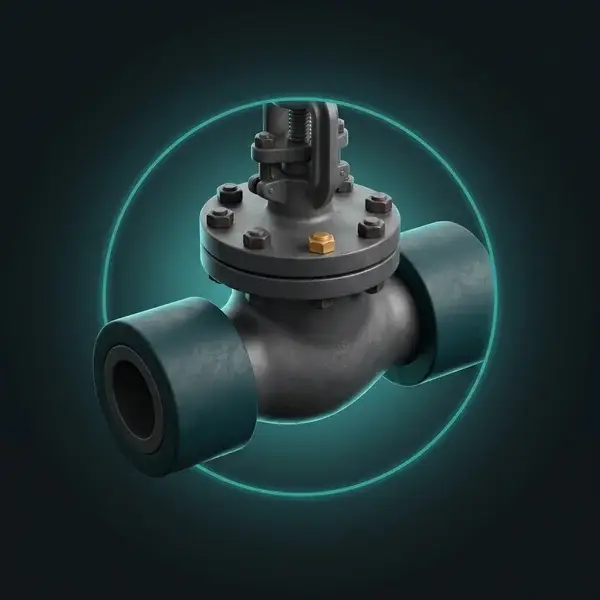Valve in an insulated pipe run with a new gold bonnet bolt: multiphysics simulation services support after the design ships