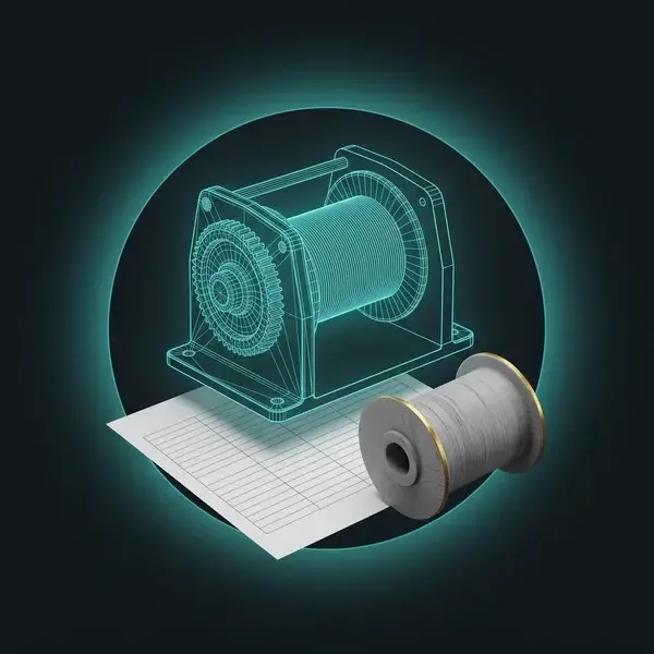 Teal wireframe winch over a blank requirements sheet and a printed concept: what product development services start from